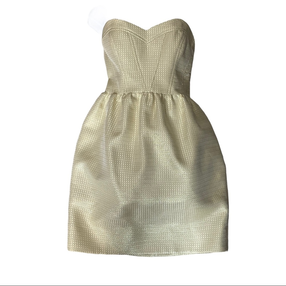 Shoshanna Brocade Structured Bodice Cocktail Dress - Picture 1 of 10